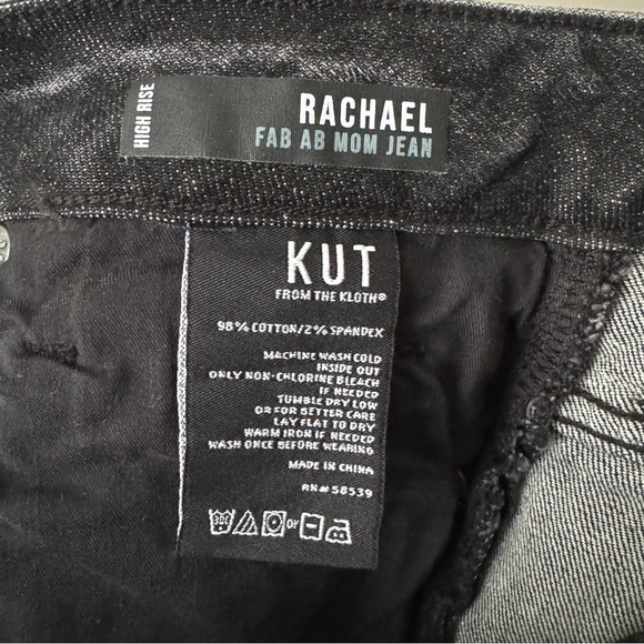 KUT FROM THE KLOTH RACHAEL HIGH RISE FAB AB MOM JEANS SIZE 4 NWOT - Picture 2 of 5